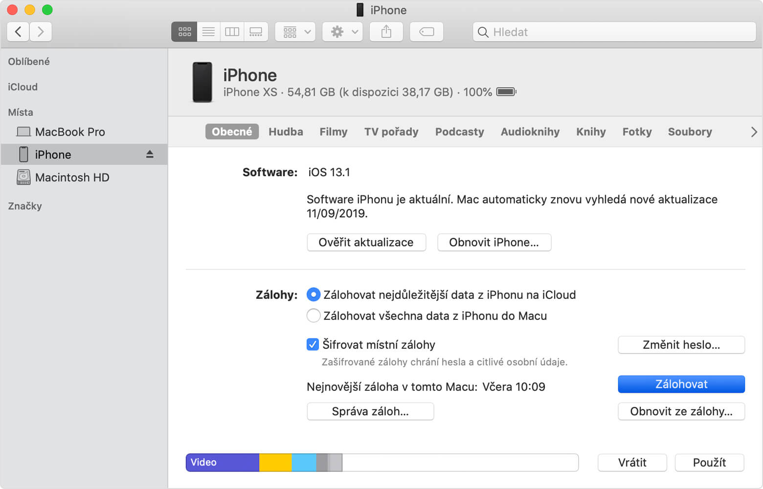 iphone itunes obrazovka