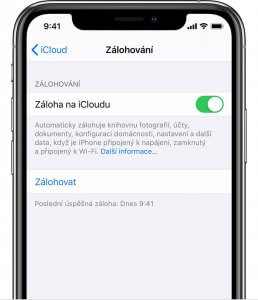iphone záloha 2
