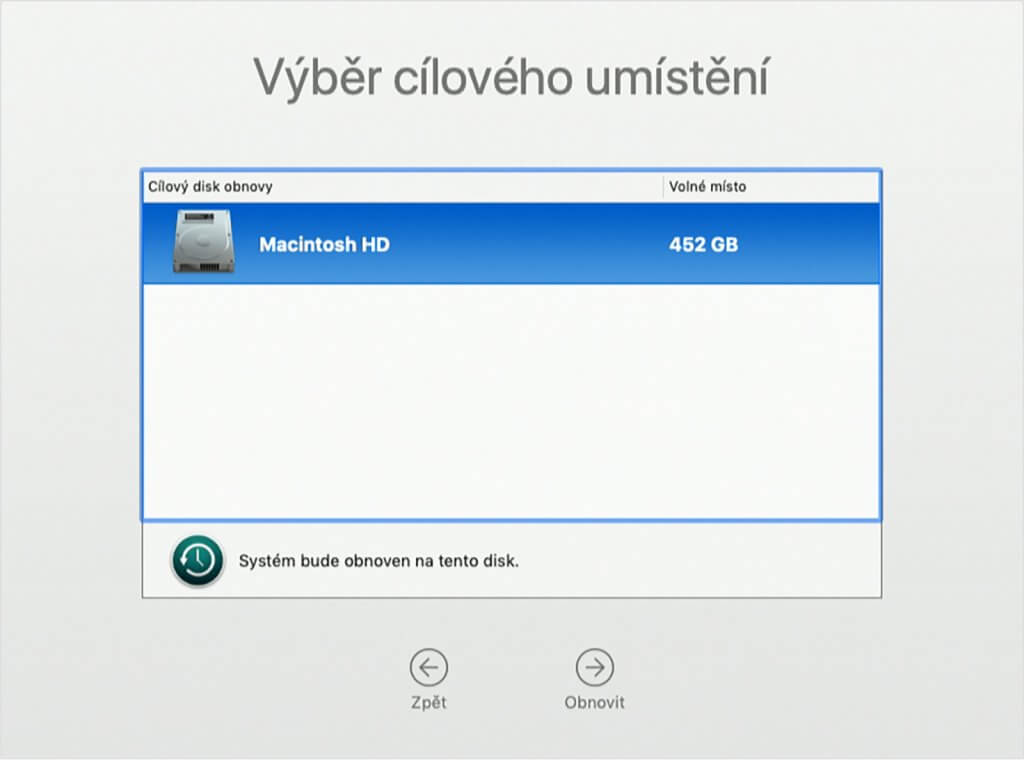 obnova dat 8
